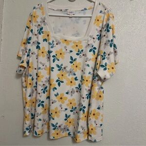Plus size Floral Print Women's Top